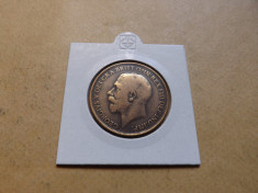 Marea Britanie / Regatul Unit 1 Penny 1913 - George V foto
