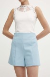 Answear Lab pantaloni scurti femei, neted, high waist