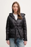 Sisley geacă culoarea negru, de tranzitie, 233PLN05D