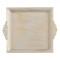 Platou Decorativ, Model Brushed, Culoare Bej Auriu, Plastic, 30x26x2.5cm
