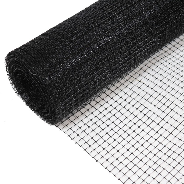 Plasa antipasari, anticartite, Nortene, polipropilena, negru, 2 x 100 m