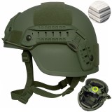 Cască tactică balistică MICH NIJ IIIA, Rezista la proiectile de 9mm, .357 SIG și .44 Magnum, compatibila NVG, Șină FAST, Sistem reglaj 360&deg;, Material