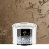 Vopsea Decorativă de Lux Sirius, Cafea cu Lapte, Finisaj Perlat cu Perle de Sticlă, 0.5 Litri-Toro Decor