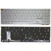 Tastatura Laptop, Asus, VivoBook 15 E1504F, E1504FA, E1504FAB, E1504G, E1504GA, iluminata, argintie, layout US