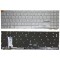 Tastatura Laptop, Asus, VivoBook 15 E1504F, E1504FA, E1504FAB, E1504G, E1504GA, iluminata, argintie, layout US
