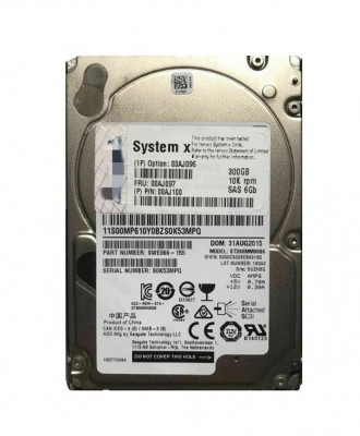 Hard Disk Server 300GB SAS SFF 2.5&amp;quot; 6Gbps 10K - Seagate ST300MM0006 foto