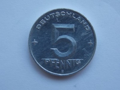 5 PFENNIG 1952-E RDG foto