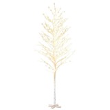 Cumpara ieftin Mesteacan cu LED, alb, 672 LED-uri alb calde, 400 cm