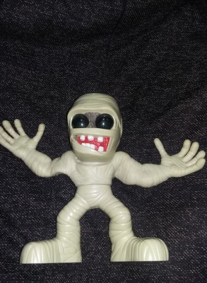 JUCARIE vintage Figurina cauciuc si plastic MONSTRU Genesis-cu sonor,T.GRATUIT foto