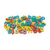 83 Litere mici de tipar magnetice colorate pentru copii, Djeco