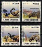 S. TOME E PRINCIPE 2008 - Elefanti /serie completa MNH, Nestampilat