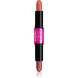NYX Professional Makeup Wonder Stick Cream Blush baton pentru dublu contur culoare 02 Honey Orange N Rose 2x4 g