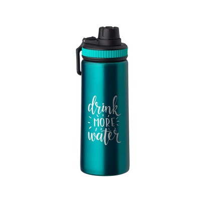 Bidon de apa Turcoaz mat, Inox, 700 ml, ATU-082788 foto