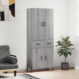 vidaXL Dulap &icirc;nalt, gri sonoma, 69,5x34x180 cm, lemn compozit
