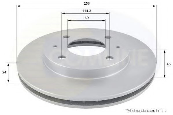 Disc frana VOLVO V40 Combi (VW) (1995 - 2004) COMLINE ADC0333V