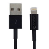 Cablu Date Cellara Lightning, Negru, Conector Apple iPhone iPad