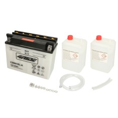 Acumulator Acid/Incarcare uscata cu acid/Pornire (vinzari limitate catre consumatori) 4 RIDE 12V 20Ah 280A R+ Cu intretinere electrolit inclus 206x91x
