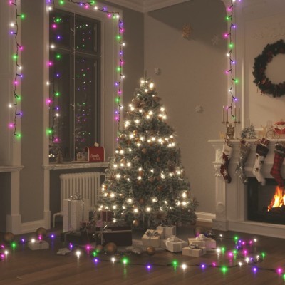 vidaXL Instalație cu 2000 LED-uri, pastel multicolor, 200 m, PVC 343227 foto