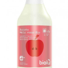 Detergent BIO lichid pentru rufe albe si colorate, mere rosii, 1L - Biolu