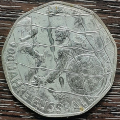 (A920) MONEDA DIN ARGINT AUSTRIA - 5 EURO 2004, 100 ANI FOTBAL