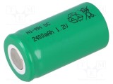 Acumul: Ni-MH SubC 1,2V 2400mAh &Oslash;22x42mm