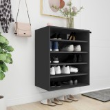 vidaXL Pantofar, negru, 60x35x70 cm, PAL