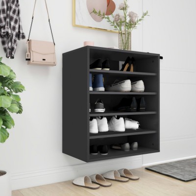 Gossi pantofar, negru, 60x35x70 cm, pal foto