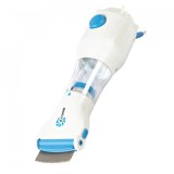 Pieptene cu vacuum Hausberg, 200 W, 220 V, iluminare LED, accesorii incluse, Alb