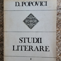 Dumitru Popovici - Studii literare (volumul I)