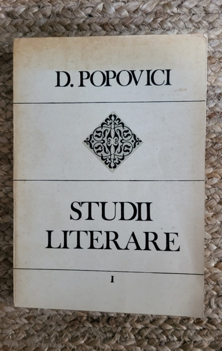 Dumitru Popovici - Studii literare (volumul I)