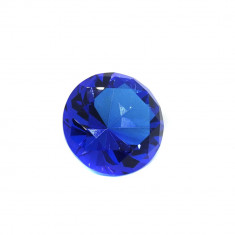 Cristal decorativ din sticla k9 diamant mediu - 4cm albastru intens