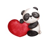 Cumpara ieftin Sticker decorativ Panda, Multicolor, 61 cm, 5384ST, Oem
