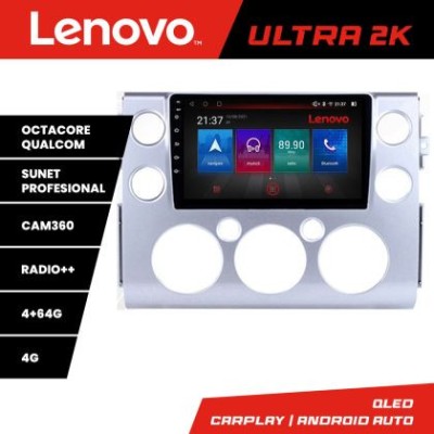 Navigatie Toyota FJ Cruiser 2006-2020 Android radio gps internet 8 core QLED Qualcomm 4+64 360 Lenovo CarStore Technology foto