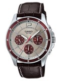 Ceas Casio MTP-1374L-7A1VDF Multifunction &ndash; Elegan?? ?i Precizie &icirc;n Design Ro?u-Gri