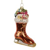 Cumpara ieftin Set 6 ornamente brad Craciun sticla multicolora 8x4x13 cm
