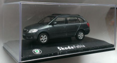 Macheta Skoda Fabia 2 Break Combi (cenusiu) - Abrex 1/43 foto