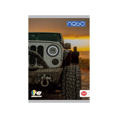 Caiet matematica NEBO , A4 , 100 file , Premium , Jeep , Robentoys foto