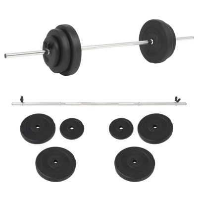 vidaXL Set haltere 30 kg 91398 foto