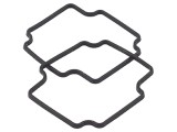 Garnitură din gumă siliconat -40&divide;150&deg;C, 2 buc. pentru carcase HAMMOND
