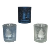 Cumpara ieftin Suport pentru lumanare - Tealightholder Glass Laser Tree / Snow - mai multe modele | Kaemingk