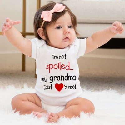 Body alb pentru bebelusi - I&amp;#039;m not spoiled... (Marime Disponibila: 0-3 luni) foto