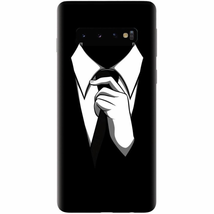 Husa silicon personalizata pentru Samsung Galaxy S10 Plus, Suit