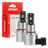Set becuri auto LED AMiO H-mini HB3/9005/HIR1/H10 CANBUS 6500K 50W
