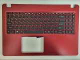 Carcasa superioara cu tastatura palmrest Laptop, Acer, Aspire 5 A515-52, A515-52G, A515-52KG, 6B.H58N2.001, AM2CE000A00, rosie, layout US