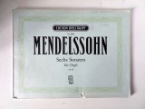 Cumpara ieftin Partitura orga Mendelssohn, Sechs Sonaten fur Orgel, Edition Breitkopf nr. 8088