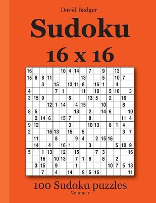 Sudoku 16 X 16: 100 Sudoku Puzzles Volume 1 foto