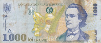 ROMANIA 1.000 lei 1998 VF!!! foto