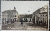 Carte postala, Simleul Silvaniei, Piata Avram Iancu, perioada interbelica