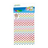 Stickere mini stelute colorate autoadezive pentru activitati crafts 4 mm, 260 bucati set