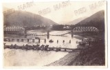 942 - CALIMANESTI, Valcea, podul distrus - old postcard, real Photo (14/9 cm), Necirculata, Fotografie